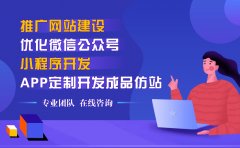 推广网站建设-优化微信公众号小程序开发APP定制开发成品仿站